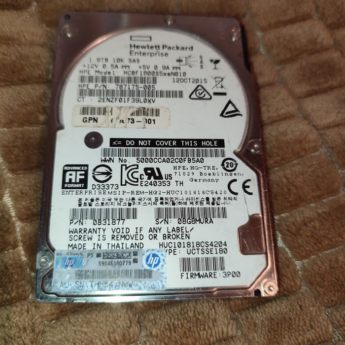 Жорсткий диск HP 1.8TB 6G SAS 10K 2.5in DP ENT HDD
