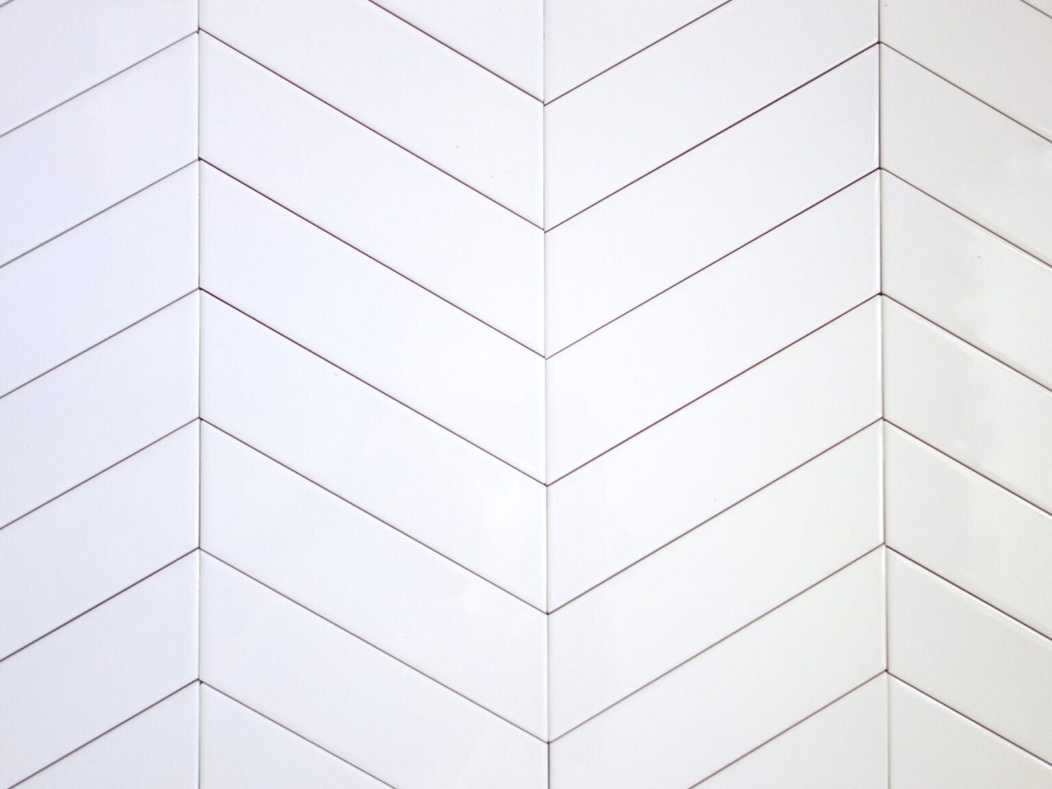 Płytki chevron WALL WHITE MAT 19,5X5,5 LEWY i PRAWY