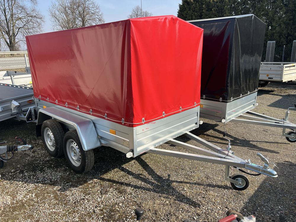 przyczepa lekka kat b 250x130m mocna solidna 2 osie tandem