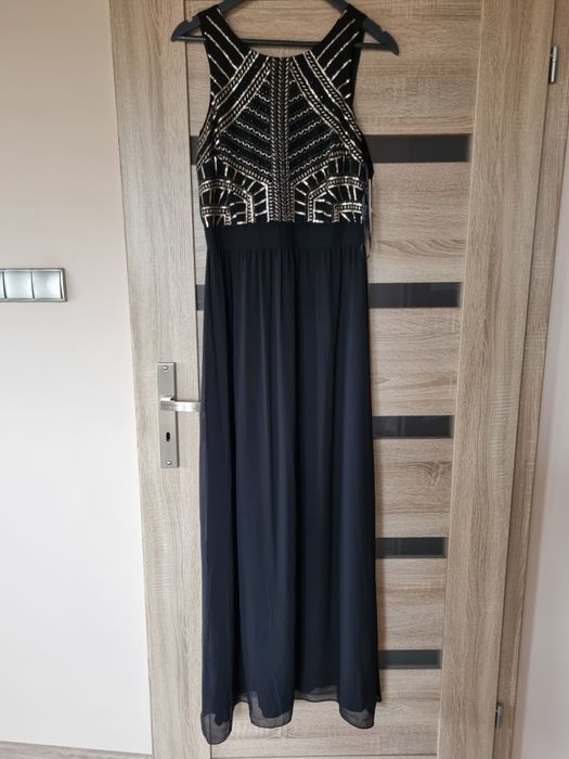 Sukienka czarna dluga maxi Gianni Bini