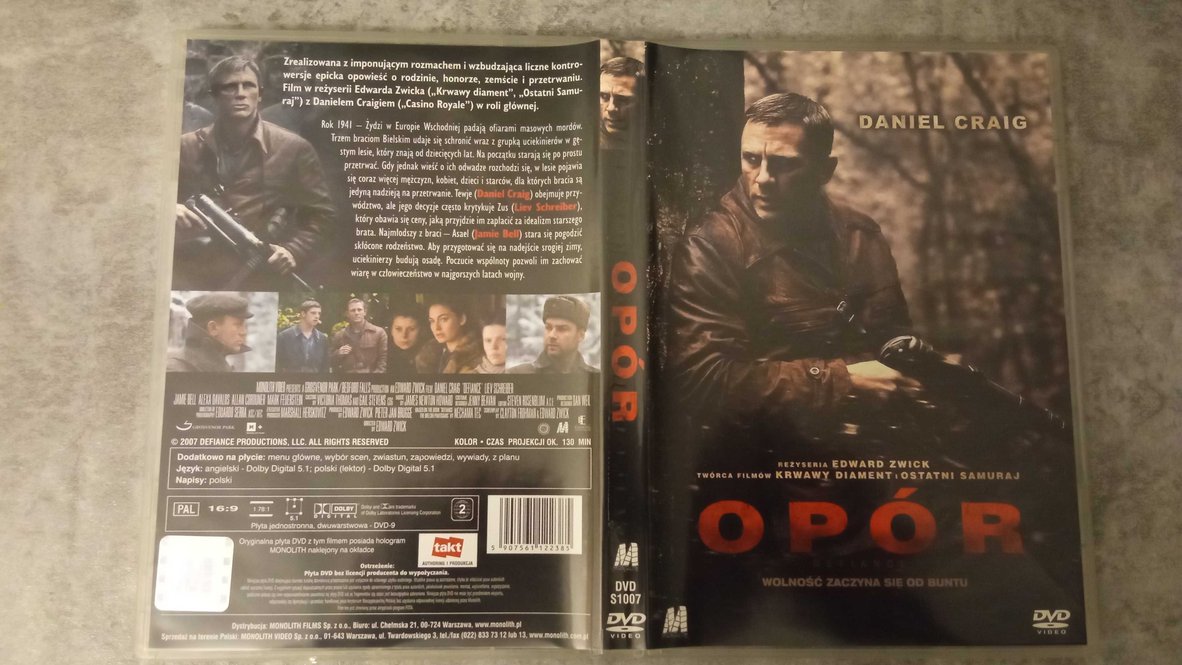 DVD z filmem "Opór"