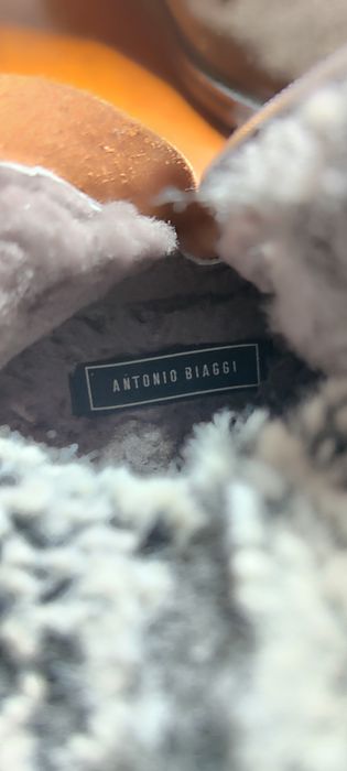 Замшевые зимние ботинки