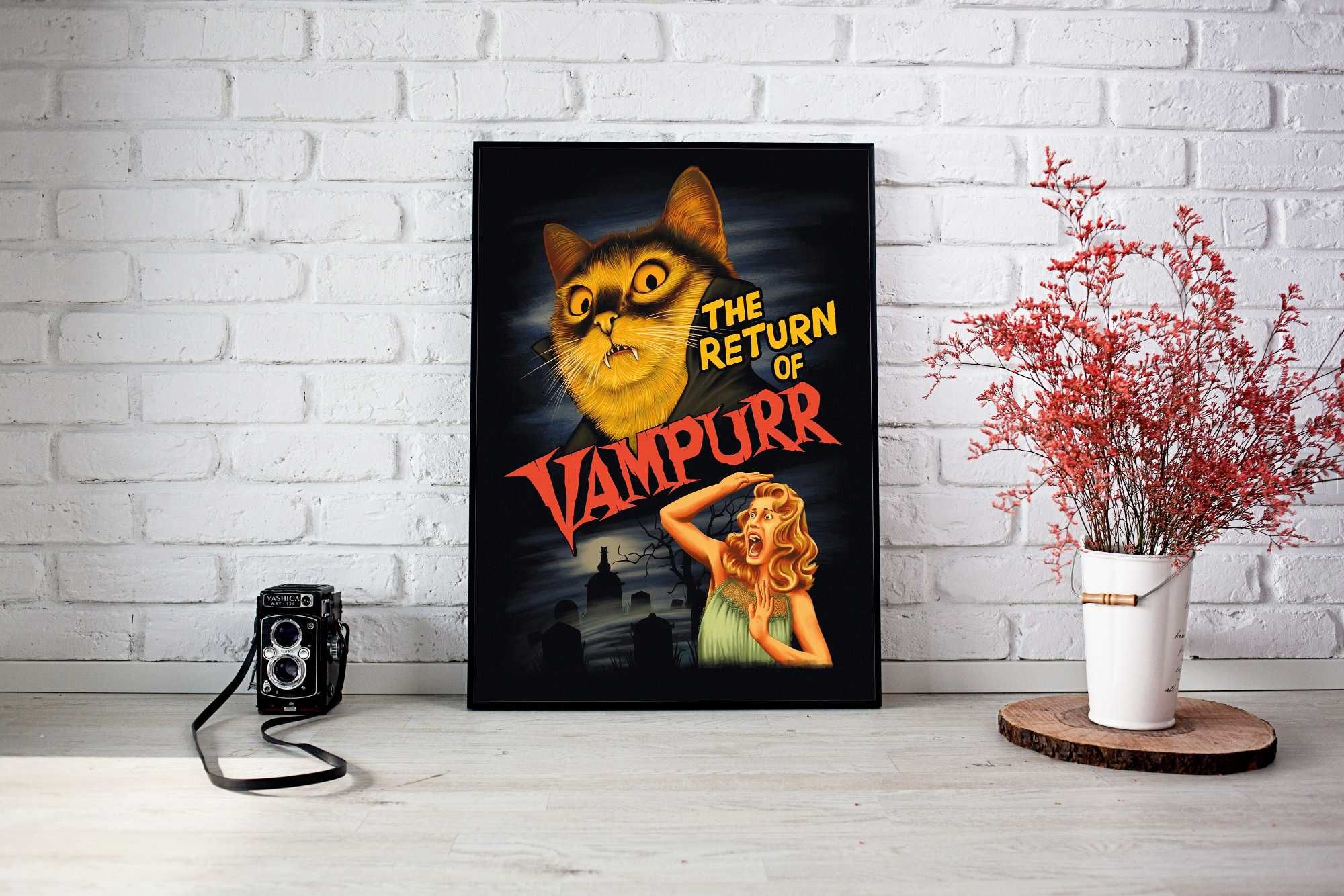 Plakat A3 Kot Vampurr