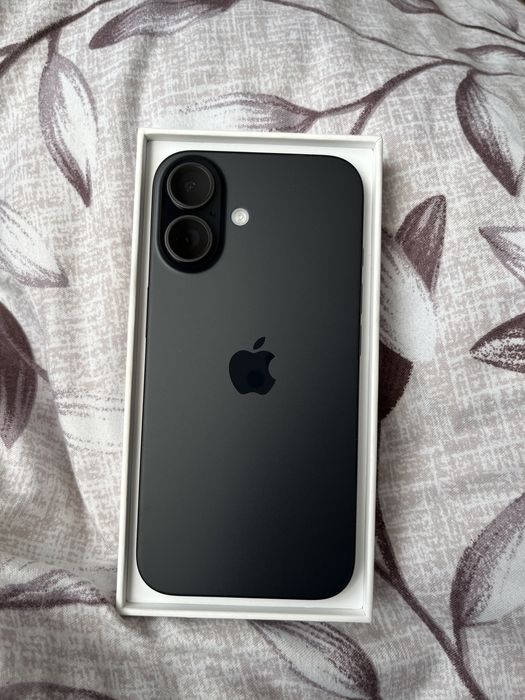 iPhone 16, Black, 128GB | Батарея 100% (10/10) Європейська версія