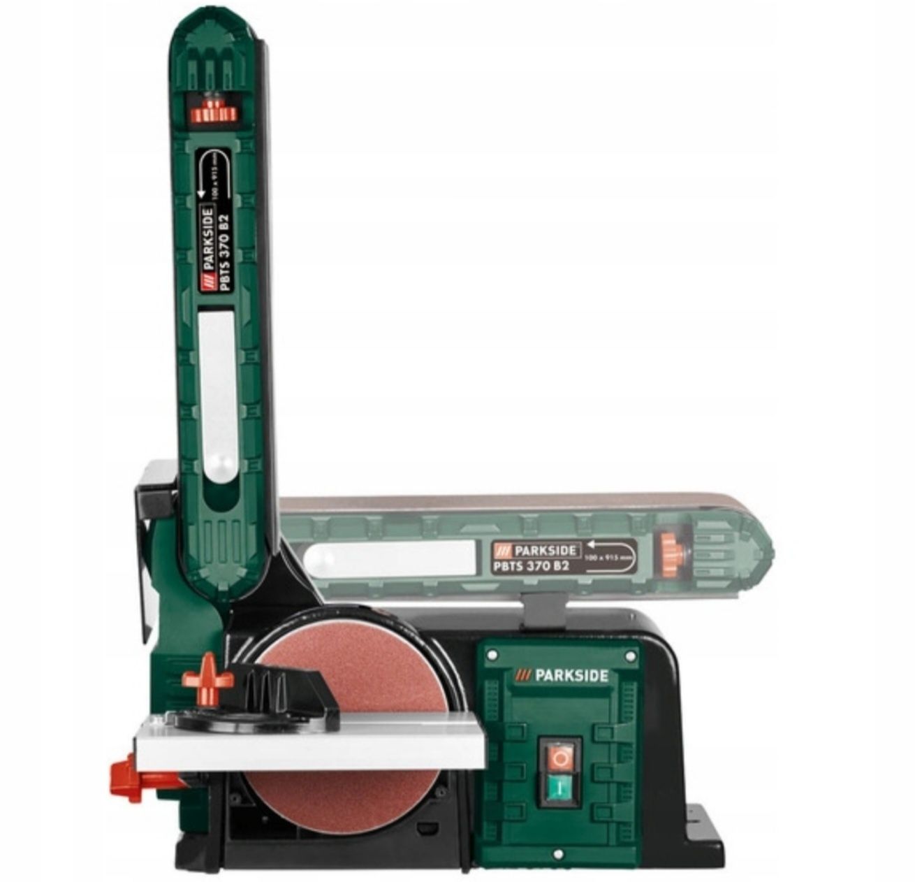 Szlifierka TASMOWO TALERZOWA stołowa PARKSIDE PBTS 370 B2, 370 W