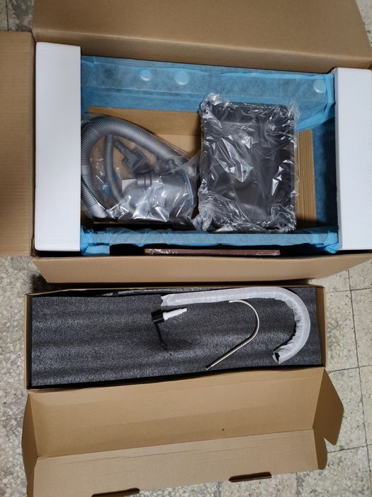 Nowy zlewozmywak jenokomorowy stalowy z ociekaczem