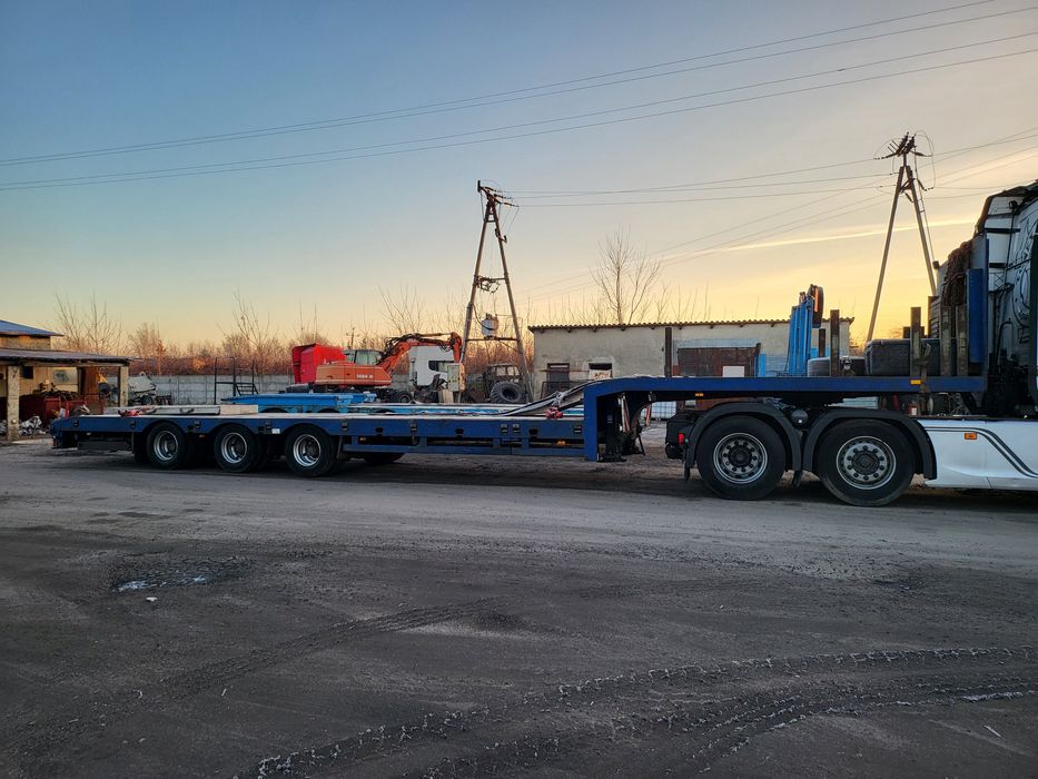 Naczepa niskopodwoziowa rozciągana poszerzana sprowadzona 48ton dmc