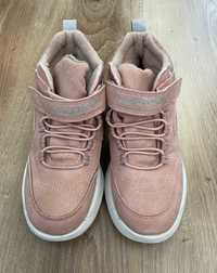 KangaROSS różowe adidasy sneakersy buty za kostkę wkładane ocieplane