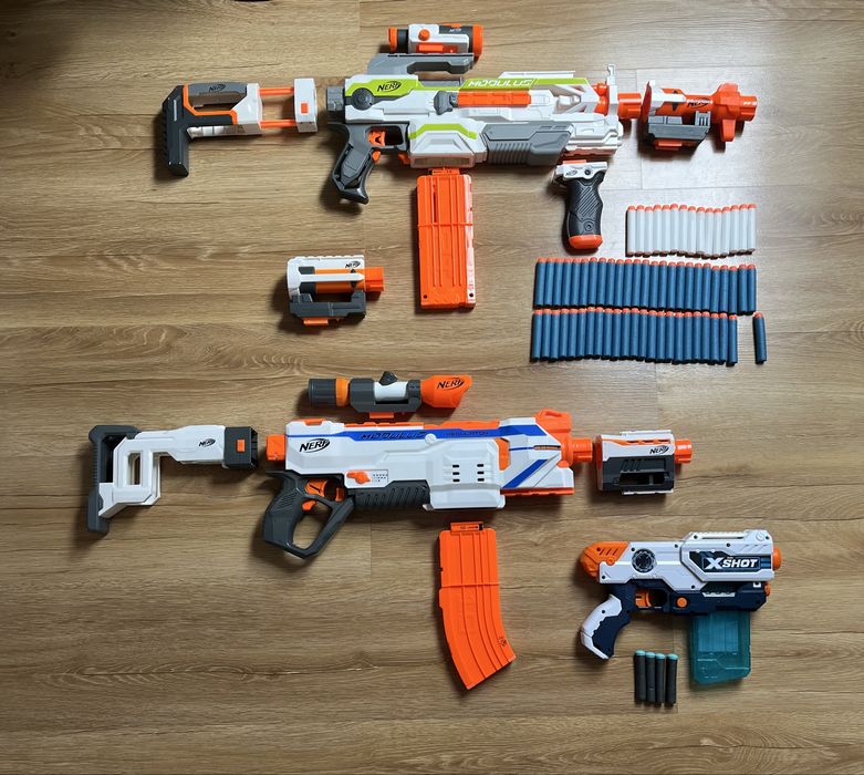 Pistolety NERF MODULUS I MODULUS Regulator (elektryczne)