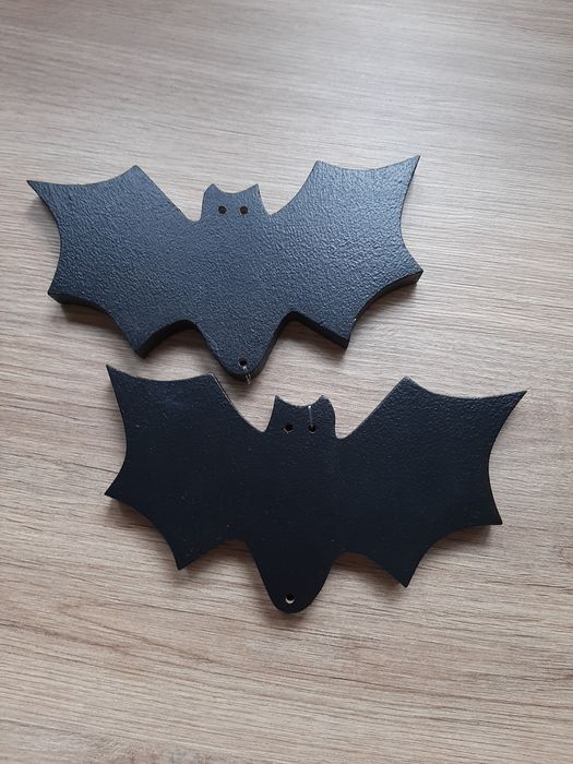 Drewniane nietoperze czarne 15cm 2szt. ozdoba Haloween