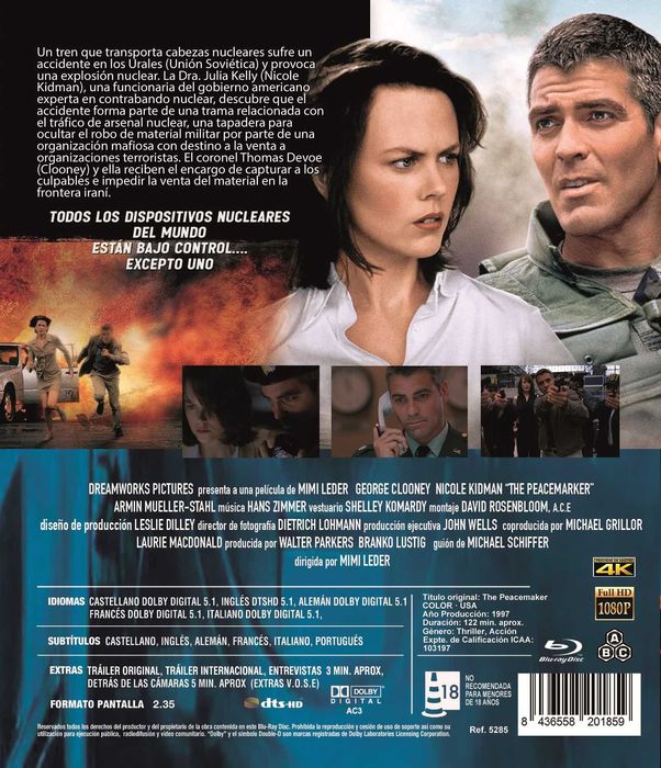 The Peacemaker (Blu-Ray) - Imported64586354764675121