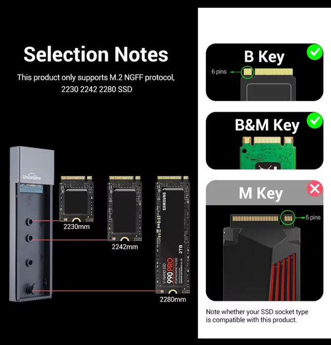 Dysk SSD Crucial MX500 500GB m.2 SATA + obudowa m.2 SATA. Nowe.