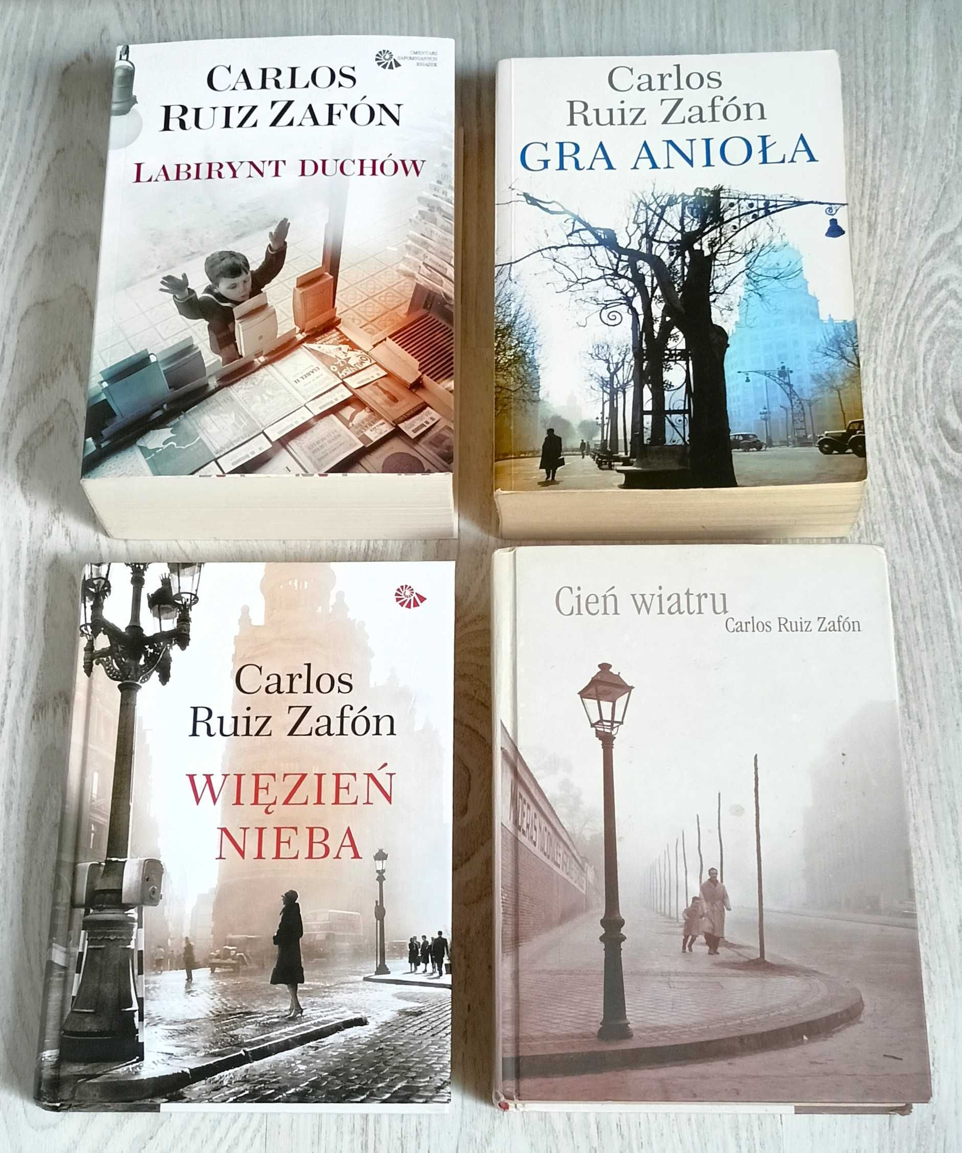 Carlos Ruiz Zafon Więzień nieba Cień wiatru Labirynt duchów Gra anioła