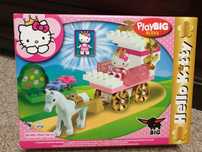 Klocki PlayBig Bloxx Hello Kitty kareta z koniem jak duplo