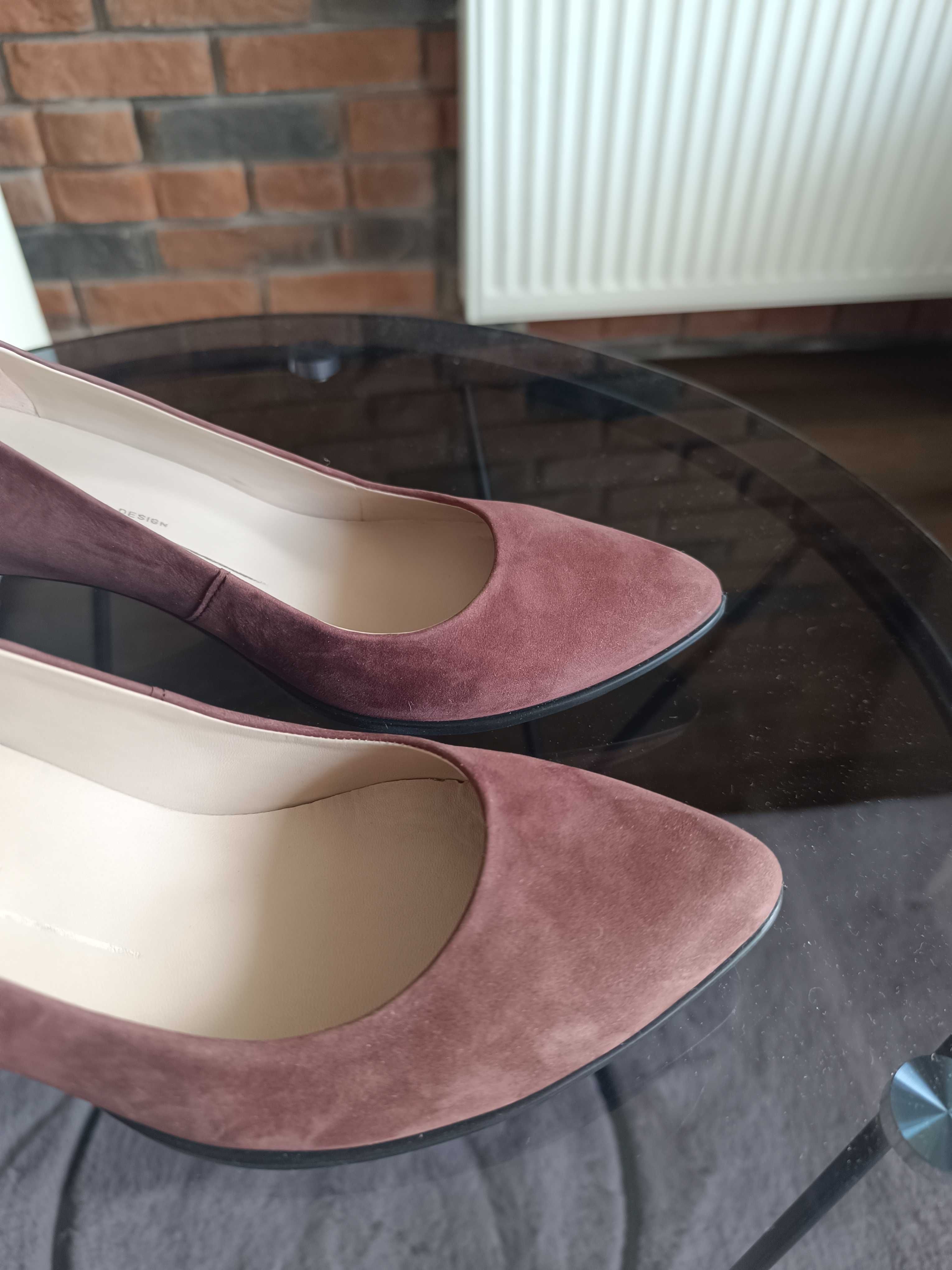 Ecco Shape Pointy Sleek - Czółenka - brązowy 36 nowe