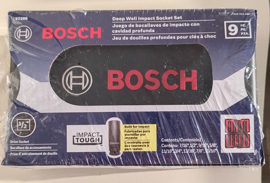 Набор ударных головок Bosch для гайковерта 1/2