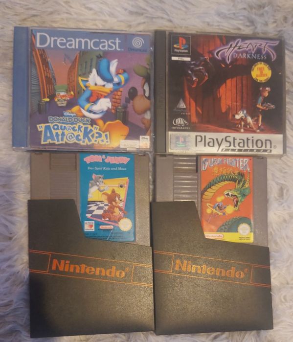 Dreamcast Nes e PlayStation Jogos.