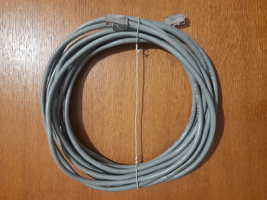 Кабель сетевой медь для интернета витая пара, патчкорд штекер RG45
