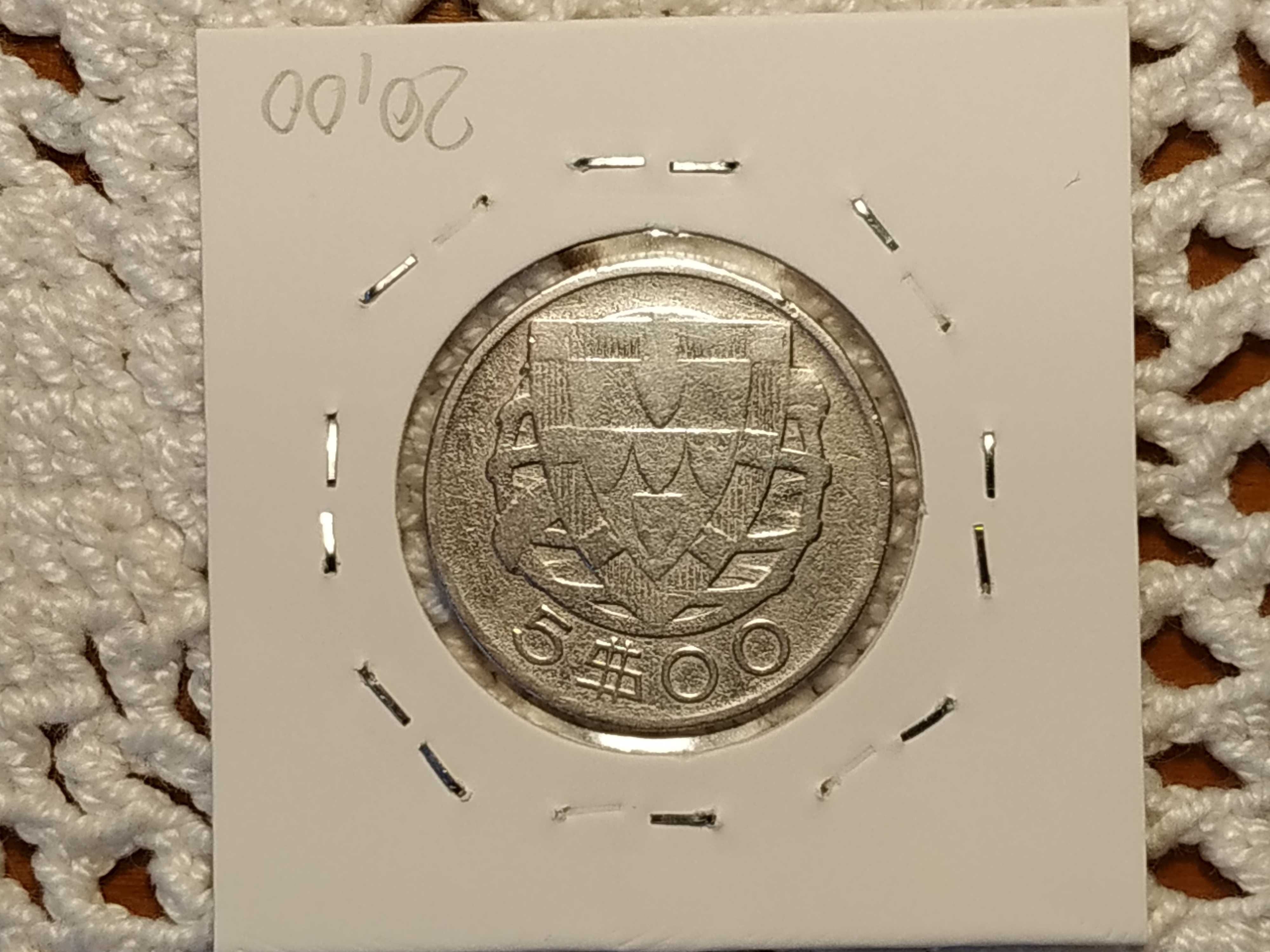 Portugal - moeda em prata de 5 escudos de 1937 (2)