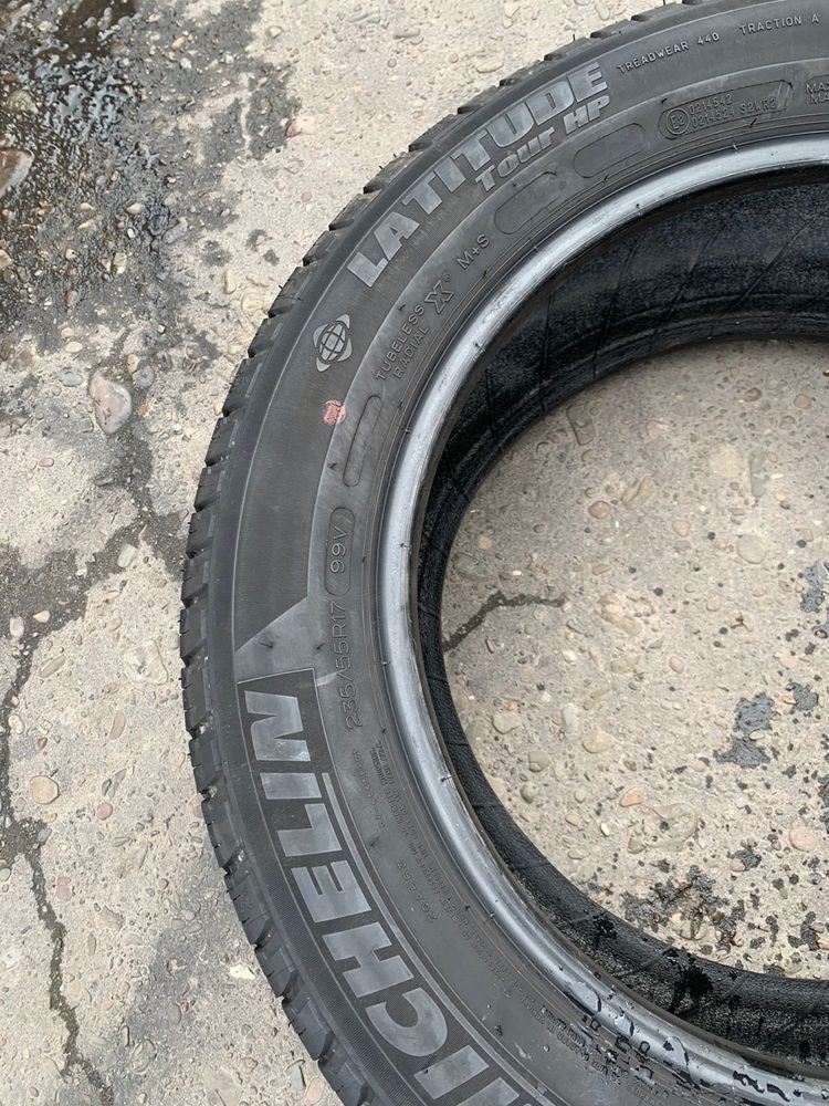 Шини 235/55 R17 Michelin літо 2021р,6мм