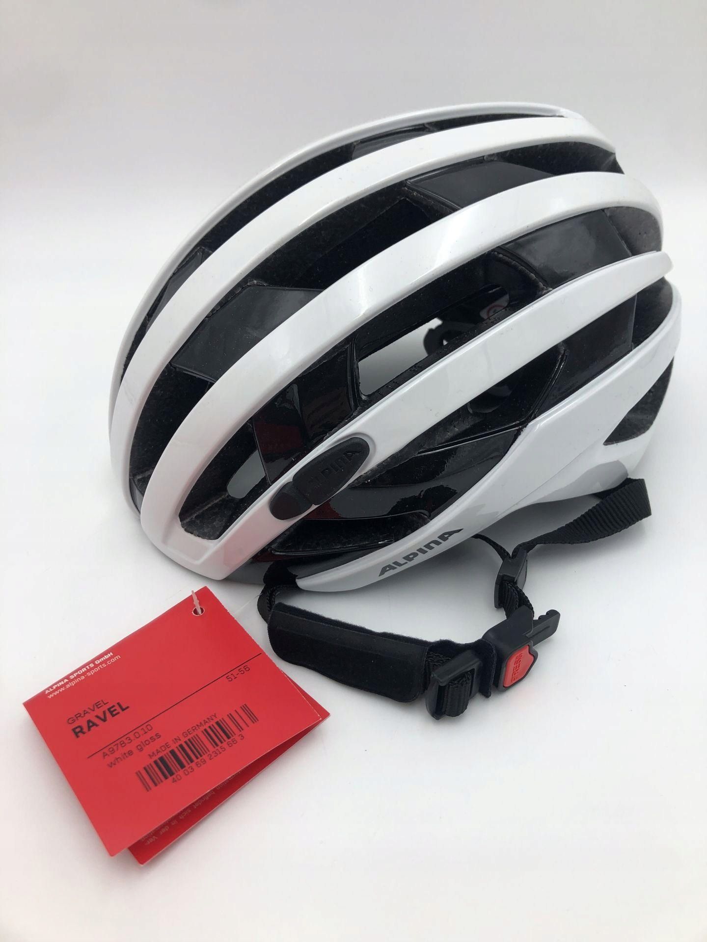 Kask rowerowy Alpina RAVEL biały lekki i wentylowany dla dorosłych
