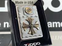 Zapalniczka Zippo Bullet Cross, Street Chrome