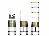 Drabina teleskopowa aluminium 4,7m 15 stopni