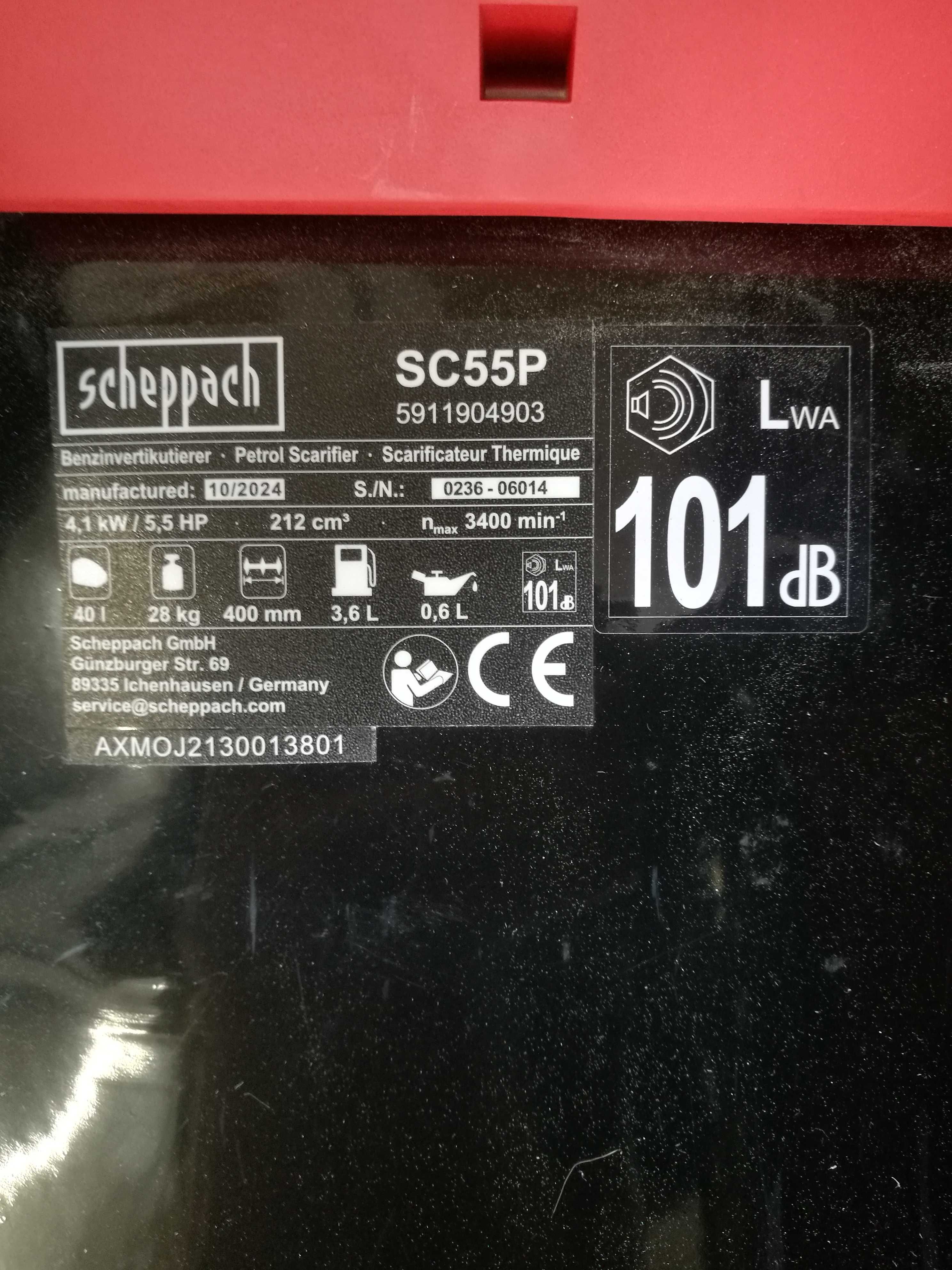 Wertykulator spalinowy Scheppach SC55P 5,4km 40cm szer.