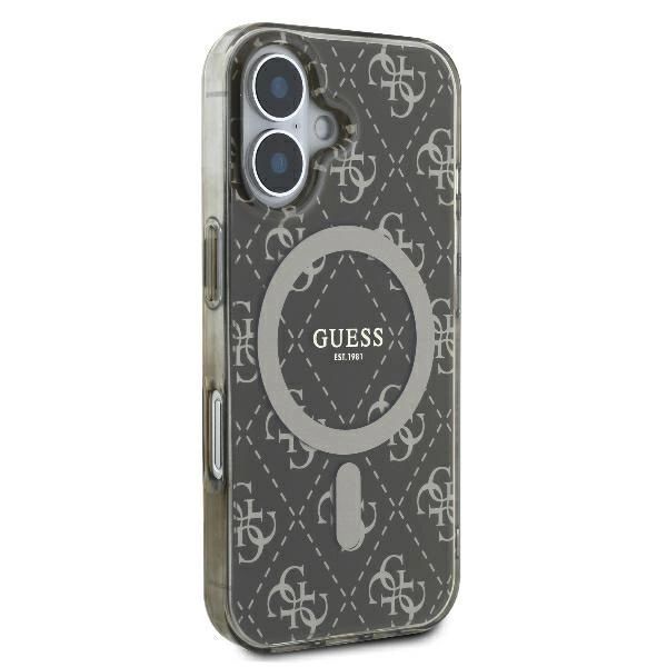 Etui Guess Iml 4G Background Magsafe Na Iphone 16 Plus - Brązowe