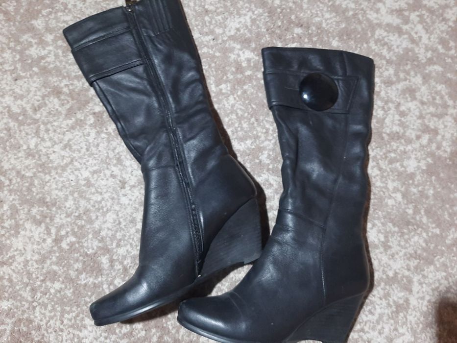 Зимові шкіряні сапожки