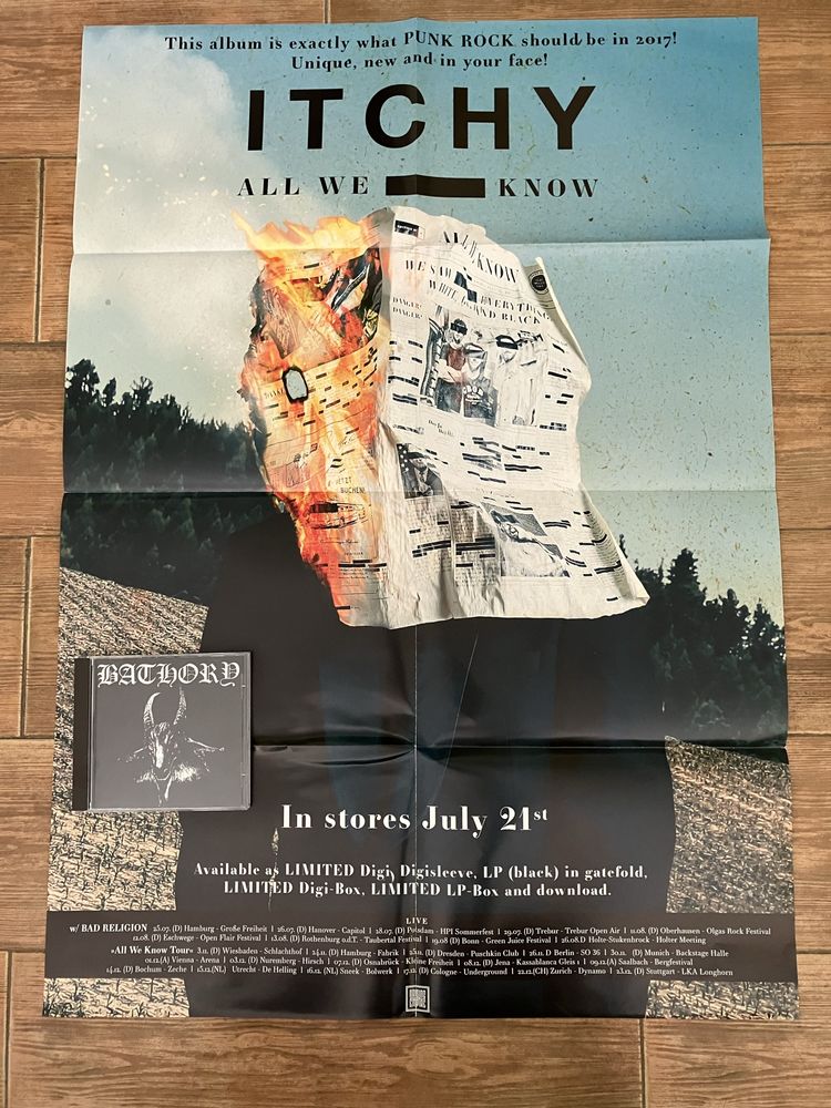 Poster Itchy - All We Know - Original Nuclear Blast