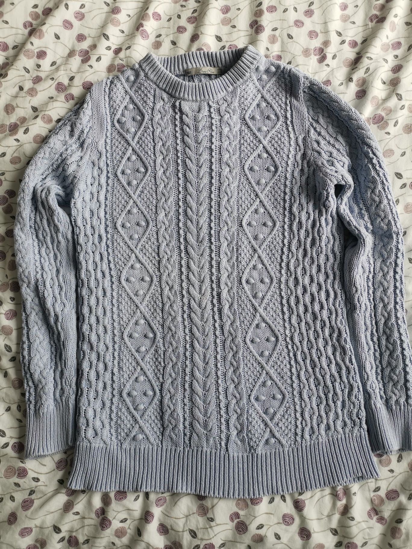 Sweter damski błękit Zara M/38