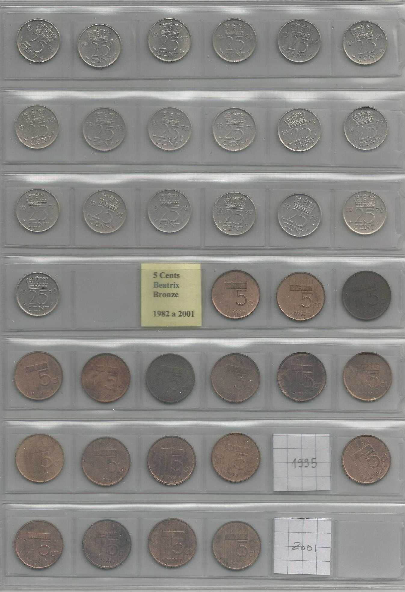 Coleção de Moedas da Holanda sec XX