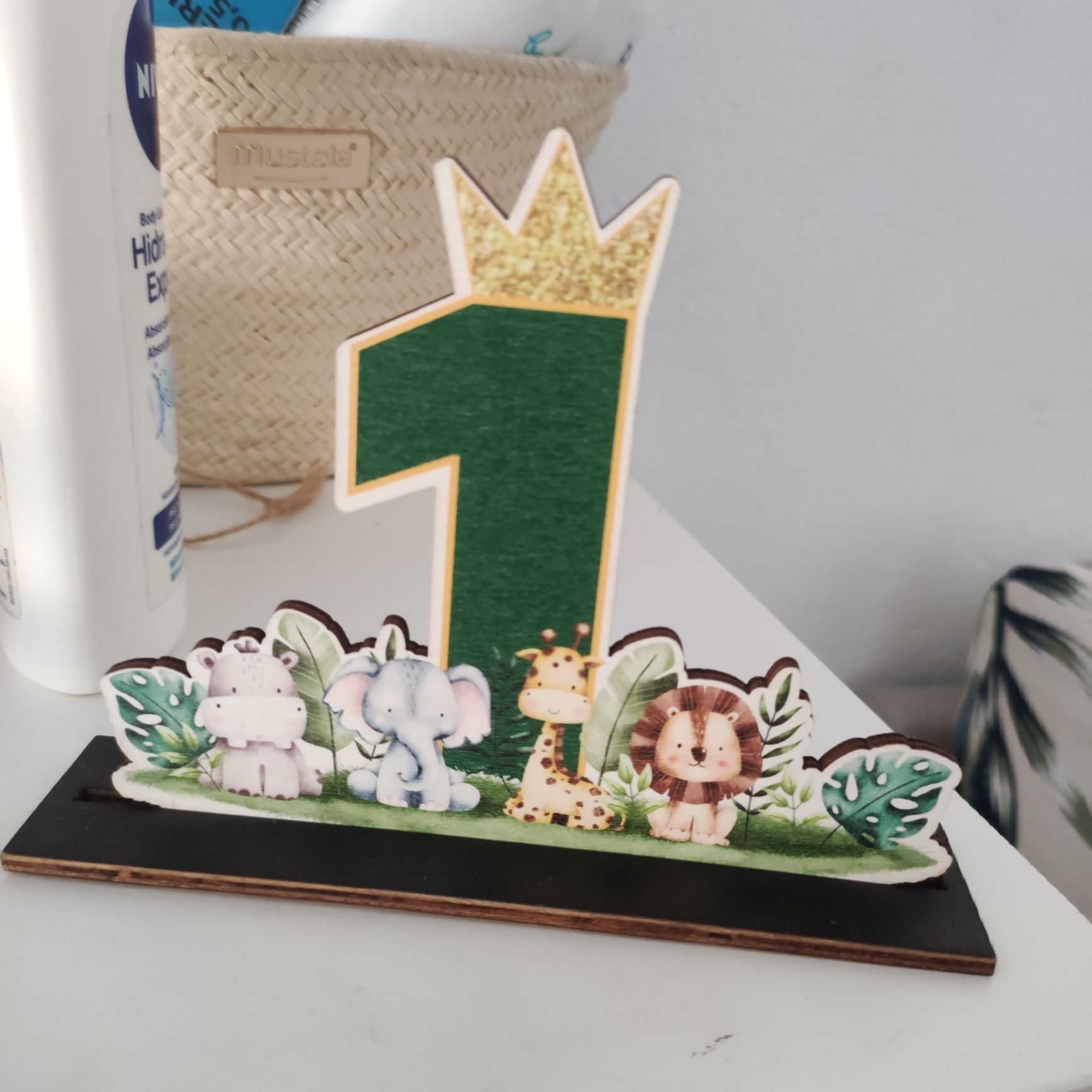 Decoração dos animais da selva 1 aninho