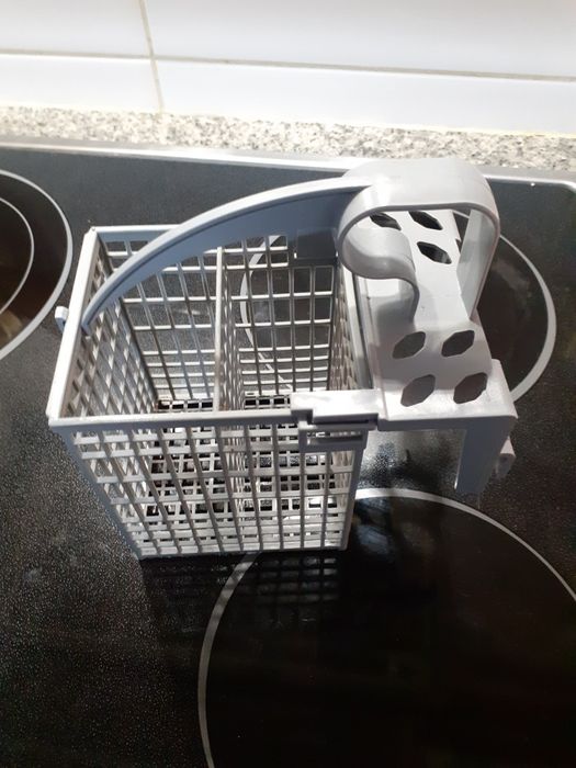 Cesto porta talheres para máquina lavar louça.Meia carga apenas