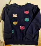 Bluza dla dziewczynki w roz. 104/110 marki George. Kolor granatowy. St