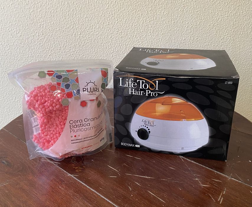 Panela de cera + pacote de cera