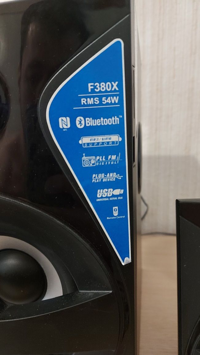 Колонки F&D f380x сабвуфер bluetooth aux usb fm с пультом