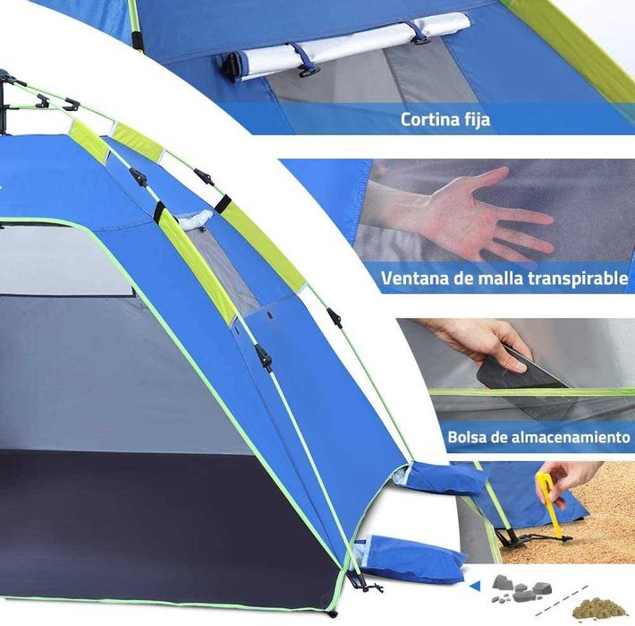 Glymnis - Tenda de campismo para 4 pessoas