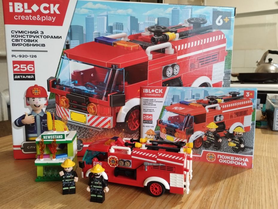 Продам конструктор IBLOCK Pl 920-126 пожежна машина