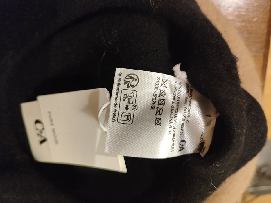 Boinas novas, 100% lã