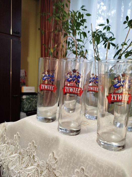 Szklanki do piwa,, Żywiec ",8 szt