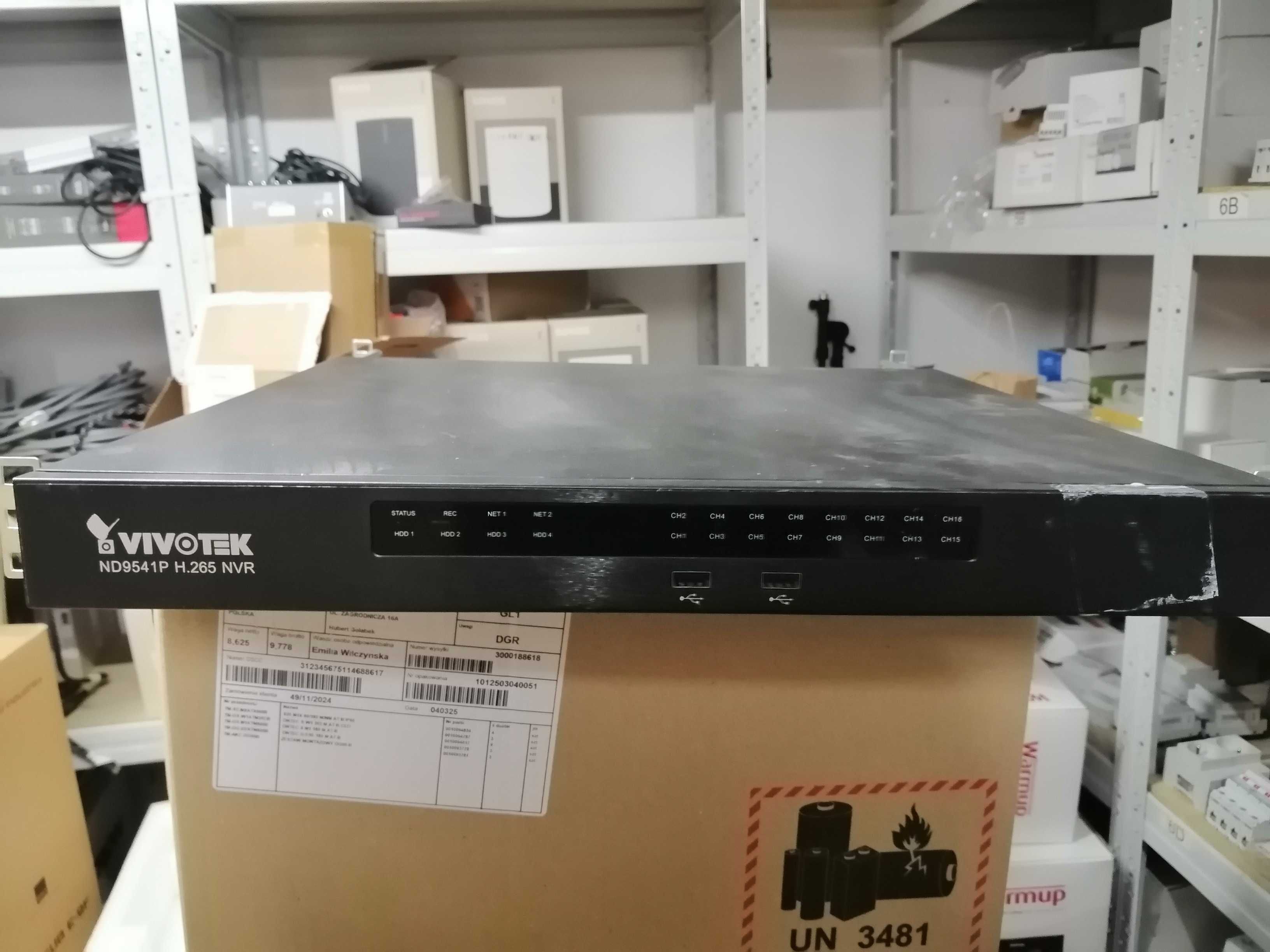 Rejestrator VIVOTEK ND9541P H265 NVR