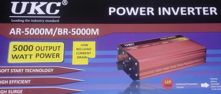 Інвертор/перетворювач напруги AC/DC 5000W 12V UKC AR-5000M/BR-5000M