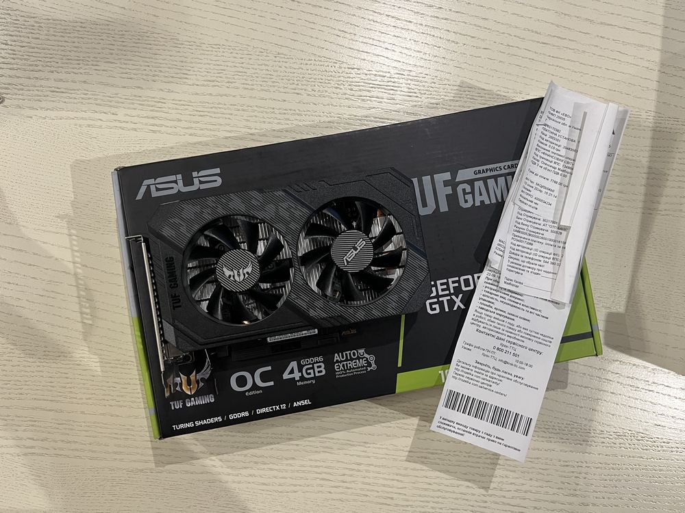 Відеокарта GTX 1650 TUF Gaming 4GB GDDR6 (128 bit)