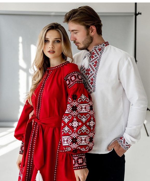 весільні парні вишиванки , жіночі сукні , вишиванки Львів