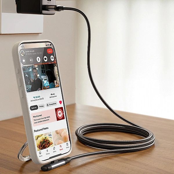Kabel Joyroom S-A56 EnjoyX Series 90° USB-C - Lightning 30W 1,2m - cza