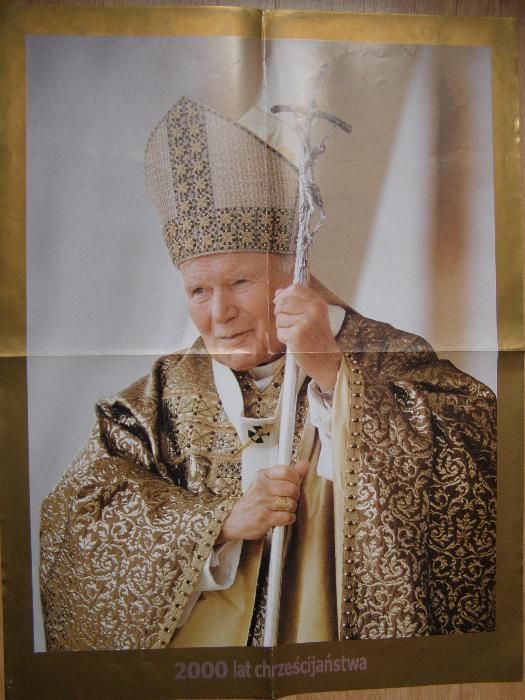 Kaseta z pielgrzymki św. JP II do Polski. VHS PAL Oryginał + Plakat!