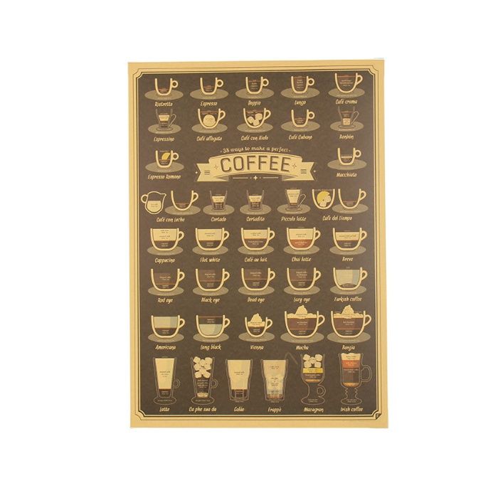 Poster Café - 38 maneiras de fazer o café perfeito
