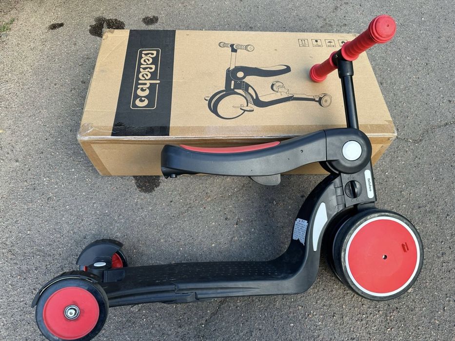 Дитячий велосипед Xiaomi BeBehoo 5 In 1 Kids Balance Tricycle Red